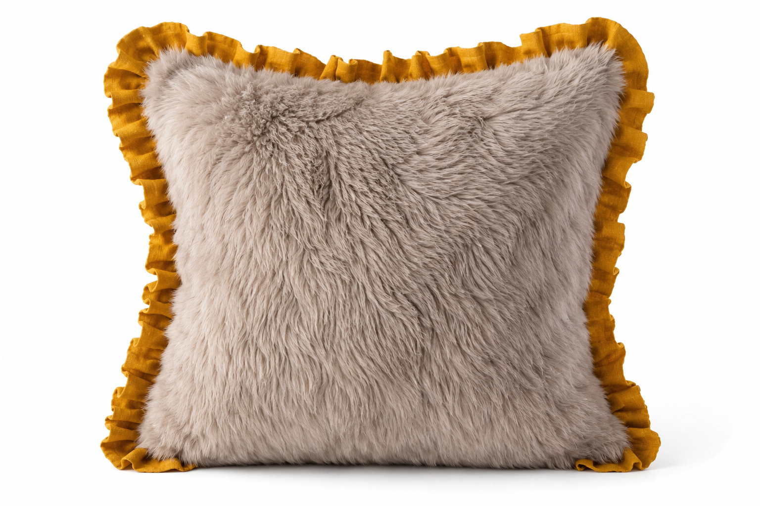 faux_fur_pillow_with_ruffle
